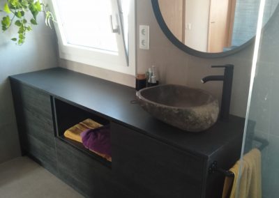 Mueble de baño Roble Azabache