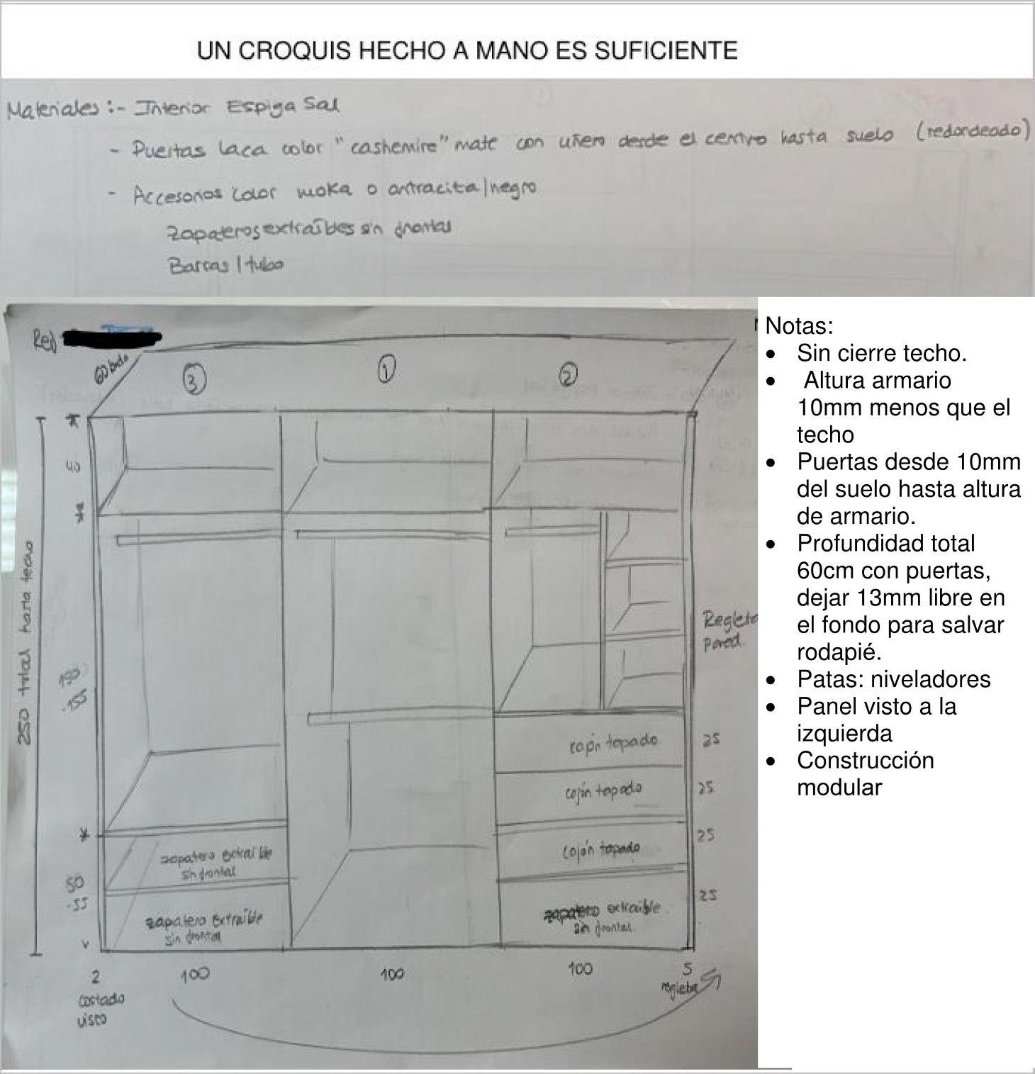 Croquis armario